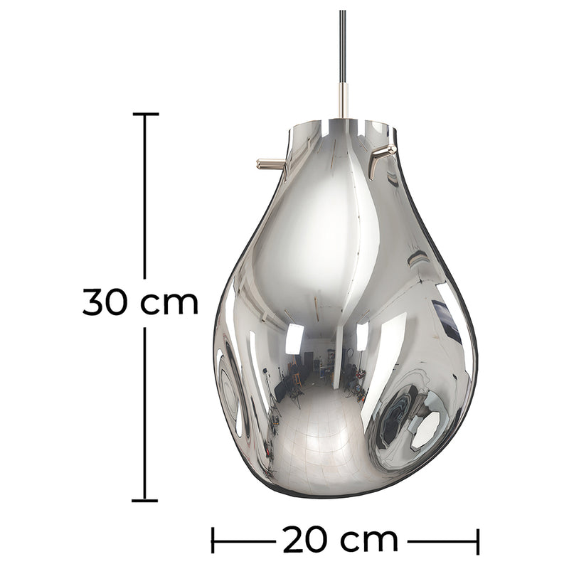 Glass Ceiling Lamp - Design Pendant Lamp - Vera - Dimensions diagram