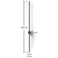 Wall Lamp - Metal Bar - LED 100cm - Hernel - Dimensions diagram