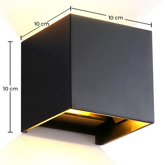 Wall Lamp - LED Cube - Lubo - Dimensions diagram