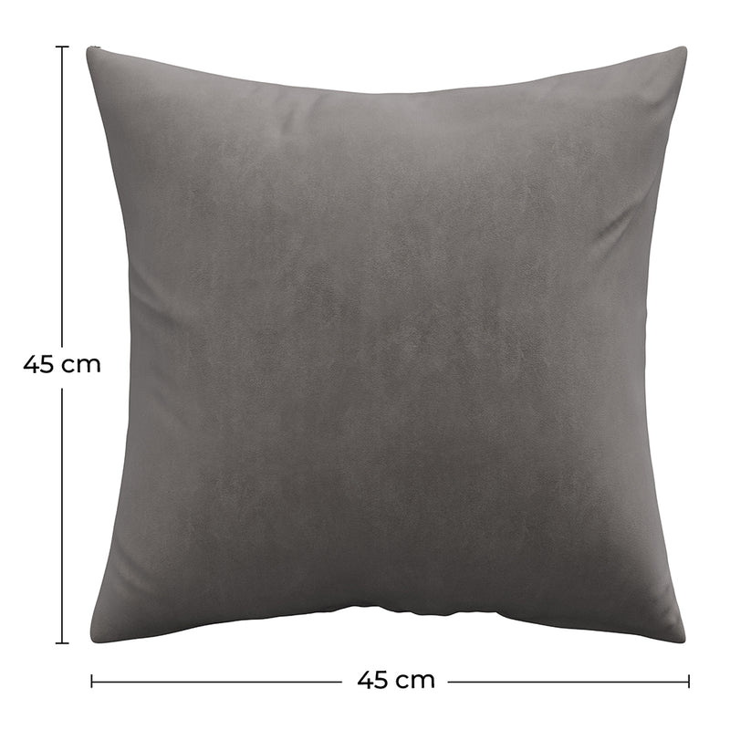 Pack of 4 velvet cushions - cover and filling - Mesmal - Dimensions diagram