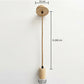 Hanging Lamp Cable in Jute and Wood - 200cm - Hanz - gallery 4