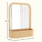 Wall Mirror with Rattan Frame - Bali Boho Style - Amara - Dimensions diagram