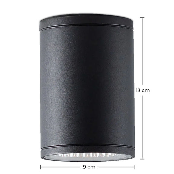 Ceiling Wall Lamp Outdoor LED Spotlight - Alua - Dimensions diagram