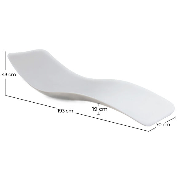 Design Swimming Pool Lounger - Matte White - Hero - gallery 9