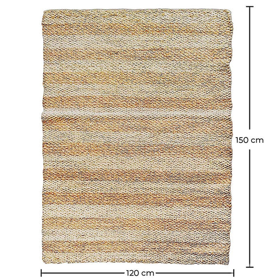 Rectangular Jute Rug - Boho Bali - 120x150 CM - Ghana - gallery 1
