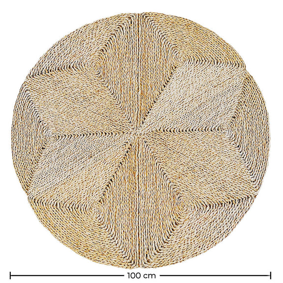 Round Jute Rug - Boho Bali - 100 CM - Gabba - gallery 8