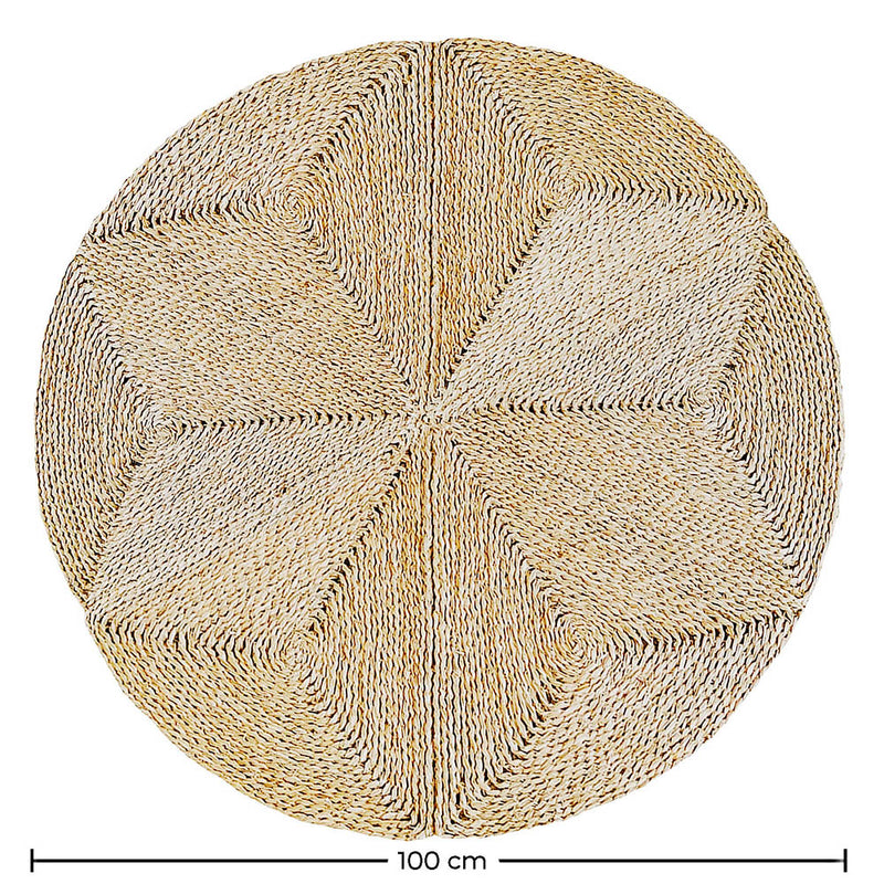 Round Jute Rug - Boho Bali - 100 CM - Gabba - gallery 8