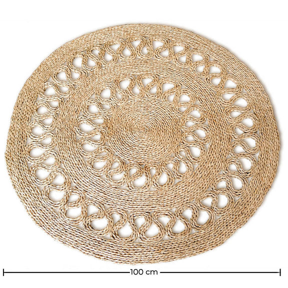 Round Jute Rug - Boho Bali - 100 CM - Ilya - gallery 1