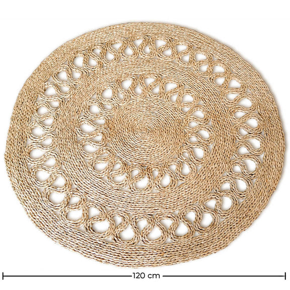 Round Jute Rug - Boho Bali - 120 CM - Ilya - gallery 6