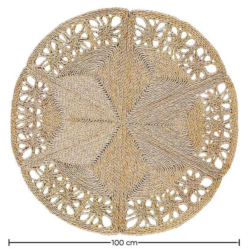Round Jute Rug - Boho Bali - 100 CM - Bilú - gallery 7