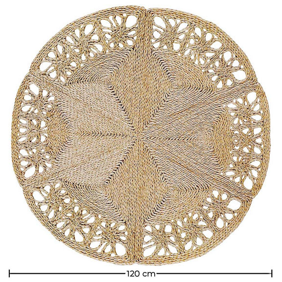 Round Jute Rug - Boho Bali - 120 CM - Bilú - gallery 7