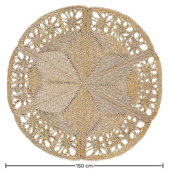 Round Jute Rug - Boho Bali - 150 CM - Bilú - gallery 1