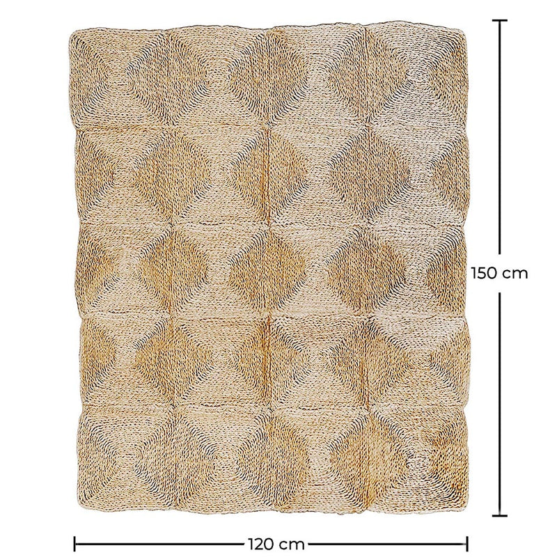 Rectangular Jute Rug - Boho Bali - 120x150 CM - Lubya - gallery 6