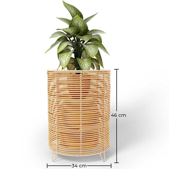Round Floor Planter - Boho Style - 56 CM - Laers - Dimensions diagram