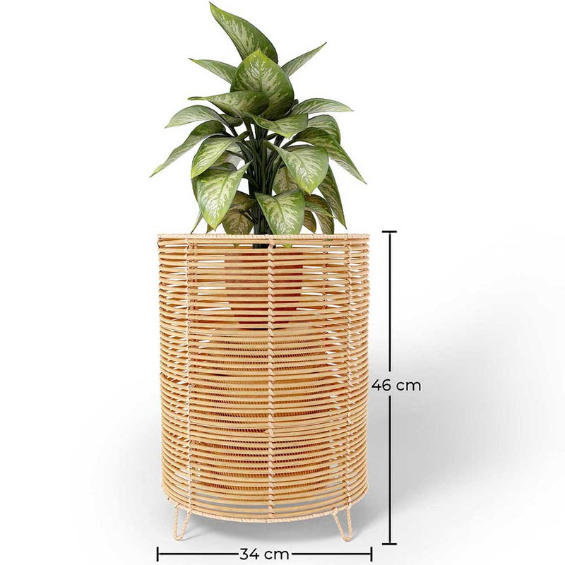 Round Floor Planter - Boho Style - 56 CM - Laers - Dimensions diagram
