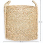 Natural Fiber Basket with Handles - 30x30CM - Taral - Dimensions diagram