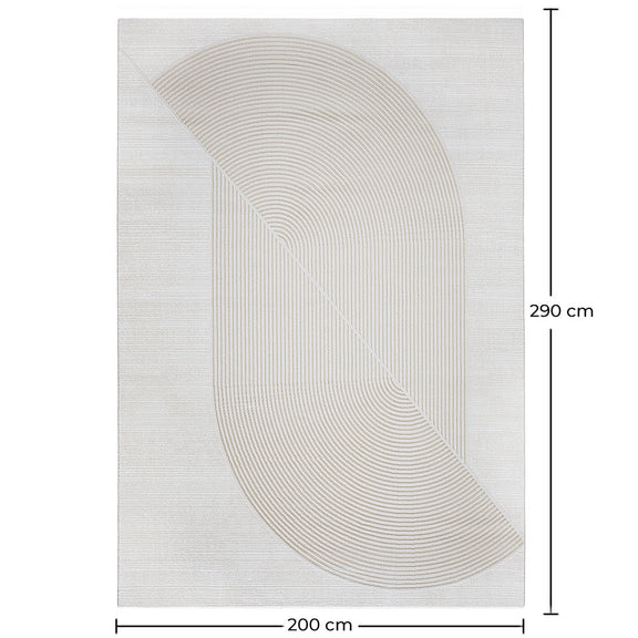 Rug Large Contemporary Modern Design - Beige (290x200 cm) - Buka - gallery 1