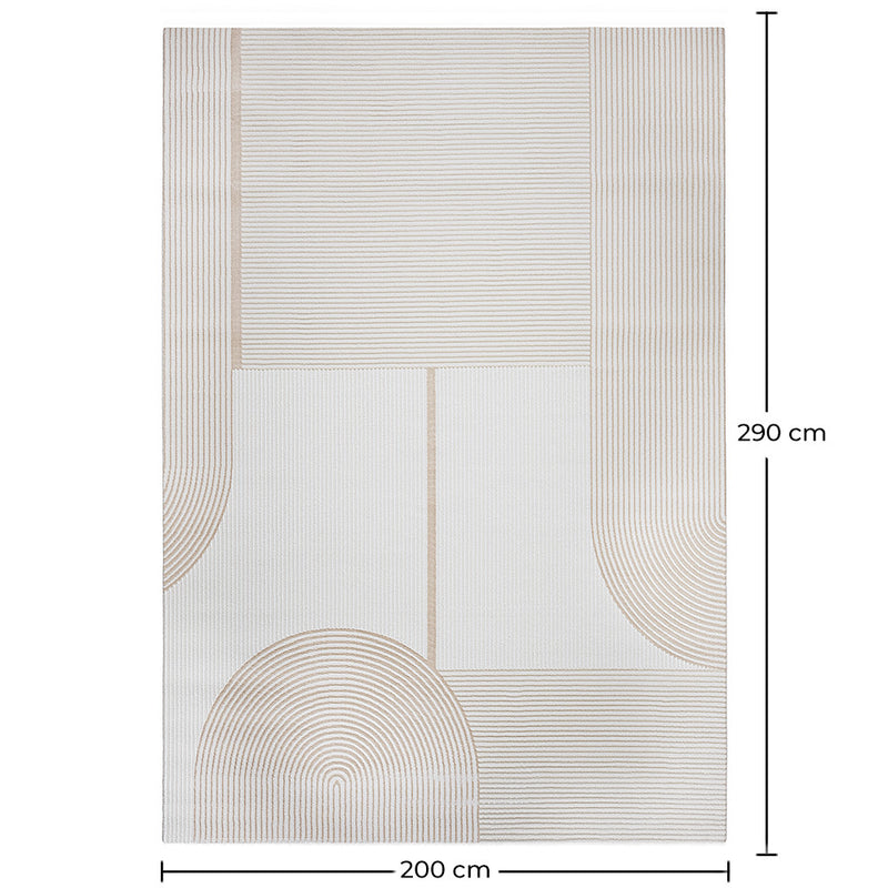Rug Large Contemporary Modern Design - Beige (290x200 cm) - Dhoka - gallery 5