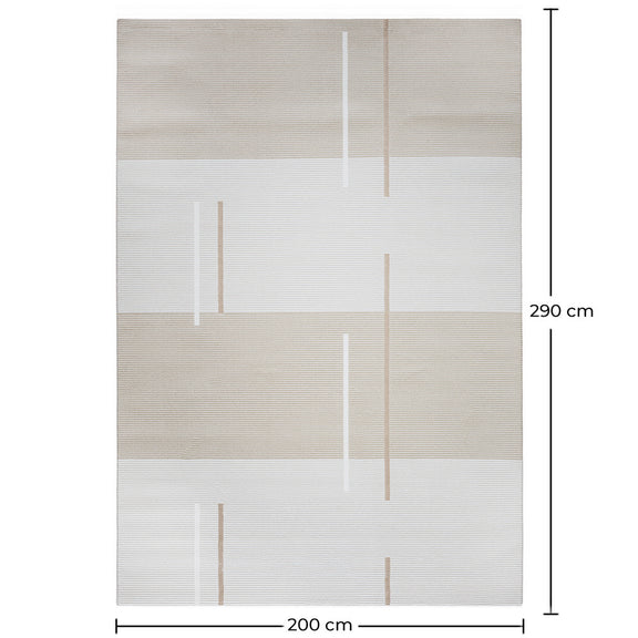 Rug Large Contemporary Modern Design - Beige (290x200 cm) - Fune - gallery 1