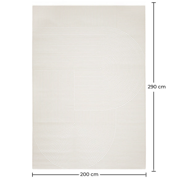 Rug Large Contemporary Modern Design - Beige (290x200 cm) - Vreis - gallery 5
