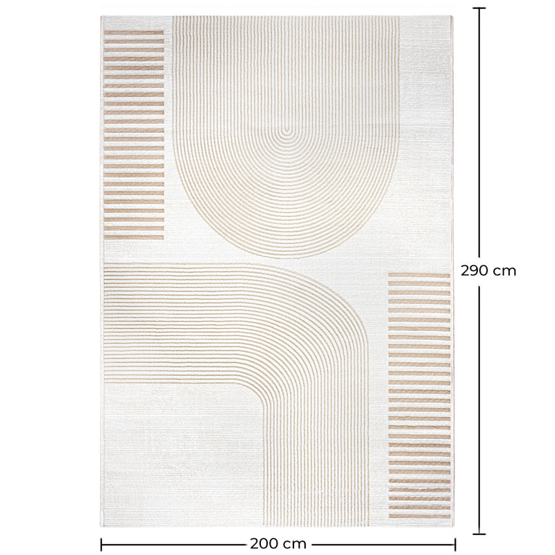 Rug Large Contemporary Modern Design - Beige (290x200 cm) - Rya - gallery 6