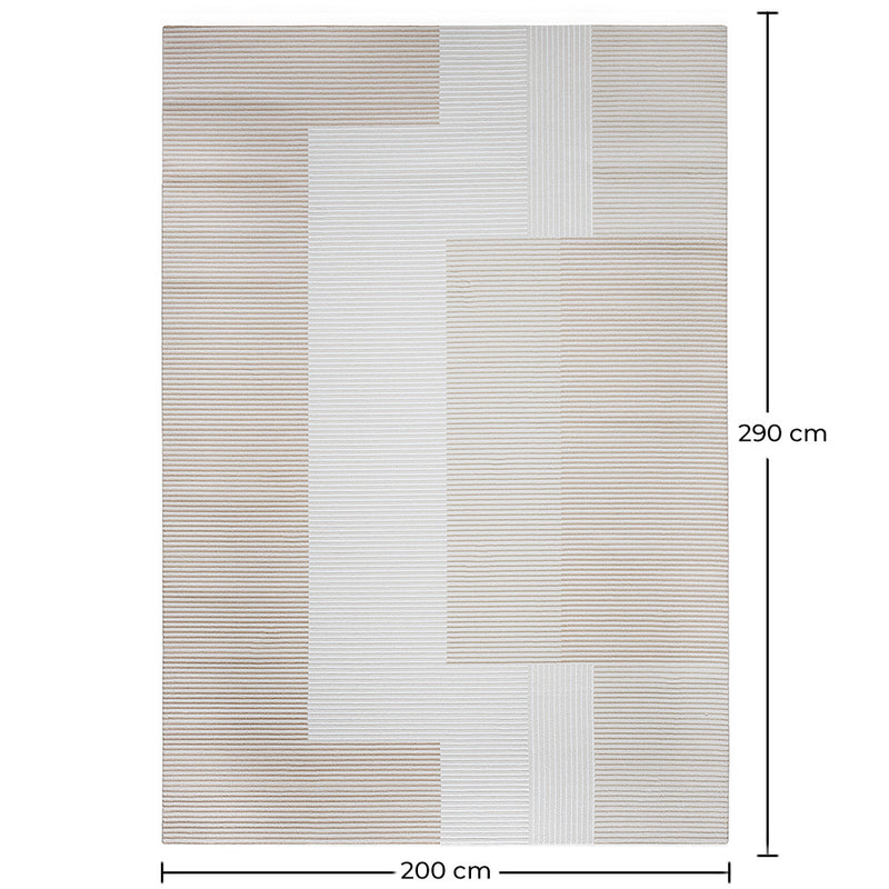 Rug Large Contemporary Modern Design - Beige (290x200 cm) - Loru - gallery 1