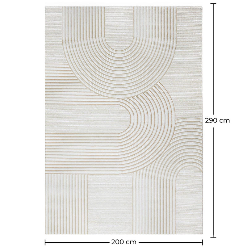 Rug Large Contemporary Modern Design - Beige (290x200 cm) - Grut - gallery 6