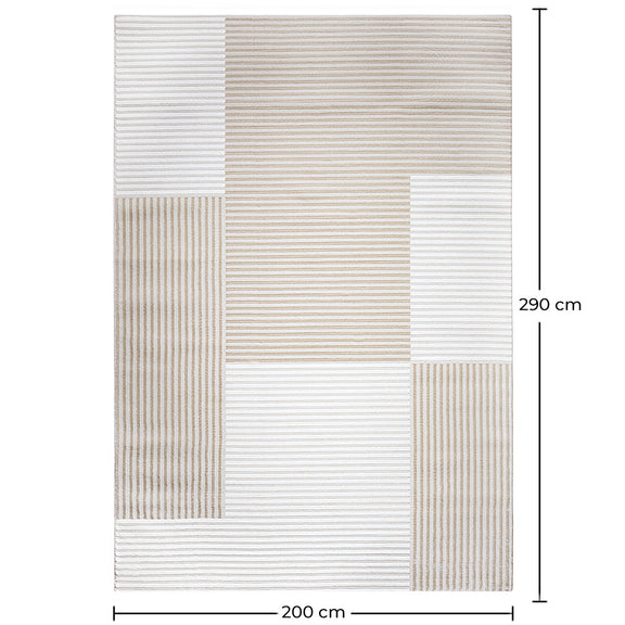 Rug Large Contemporary Modern Design - Beige (290x200 cm) - Layra - gallery 5