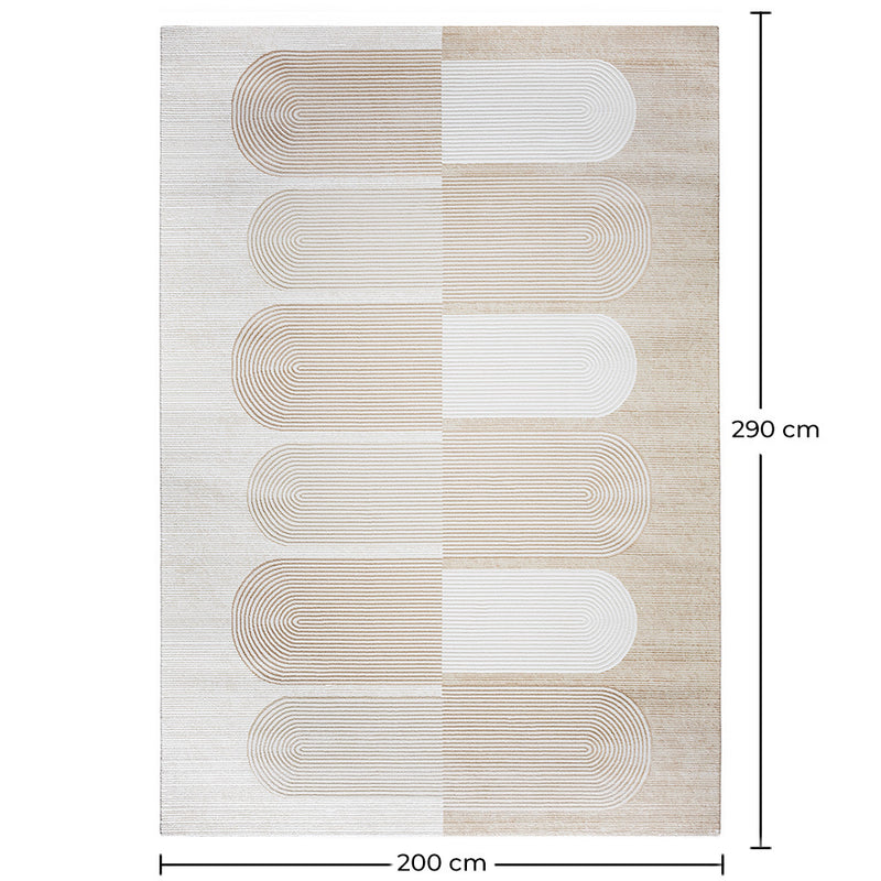 Rug Large Contemporary Modern Design - Beige (290x200 cm) - Qyar - gallery 5
