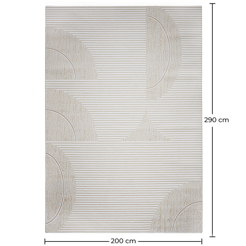 Rug Large Contemporary Modern Design - Beige (290x200 cm) - Urma - gallery 5