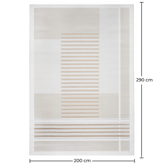Rug Large Contemporary Modern Design - Beige (290x200 cm) - Verla - gallery 2