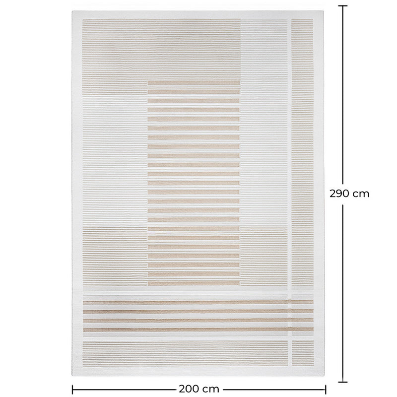 Rug Large Contemporary Modern Design - Beige (290x200 cm) - Verla - gallery 2