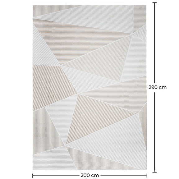 Rug Large Contemporary Modern Design - Beige (290x200 cm) - Cerna - gallery 5