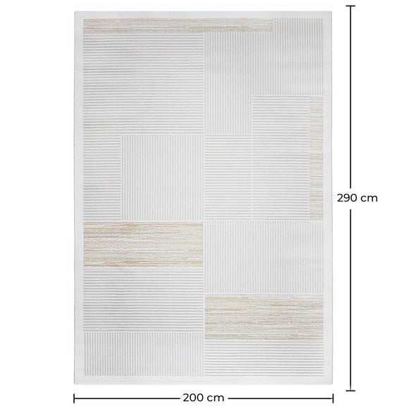 Rug Large Contemporary Modern Design - Beige (290x200 cm) - Pestra - gallery 5