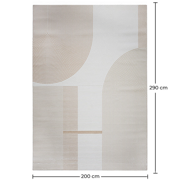 Rug Large Contemporary Modern Design - Beige (290x200 cm) - Lubida - gallery 2