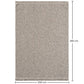 Large Contemporary and Modern Design Rug - Beige (200x290 cm) - Deras - gallery 6