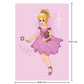 Large Kids Fairy Design Carpet - Pink (290x200 cm) - Oya - gallery 1