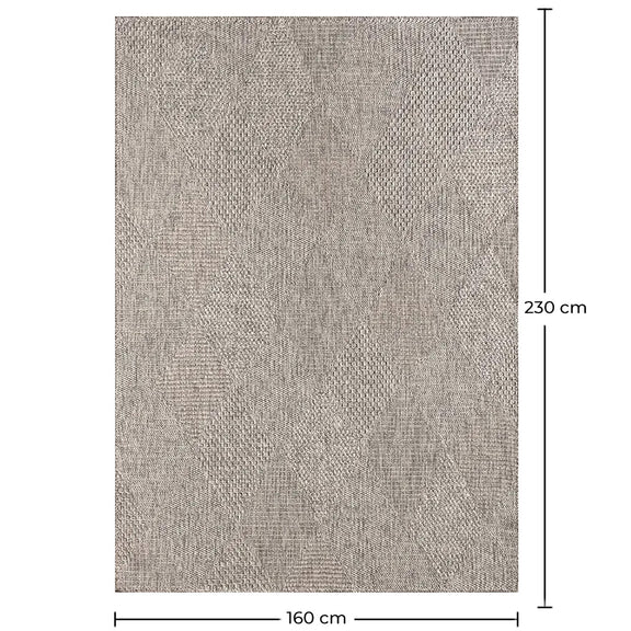 Large Contemporary and Modern Design Rug - Beige (160x230 cm) - Ina - gallery 4