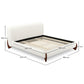 Double bed 160x200 CM Bed - Upholstered in Bouclé Fabric - Dream - Dimensions diagram