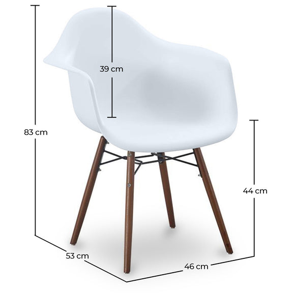 Dining Chair - Scandinavian Design - Dark Wood Legs - Nordika - gallery 5
