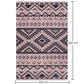 Vintage Geometric Tribal Rug – (290x200 cm) – Cinder - gallery 9