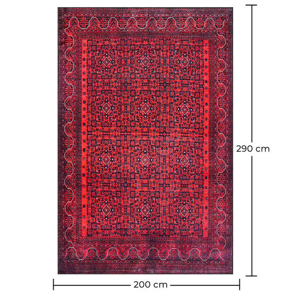 Vintage Oriental Carpet - (290x200 cm) - Cinnabar - gallery 1