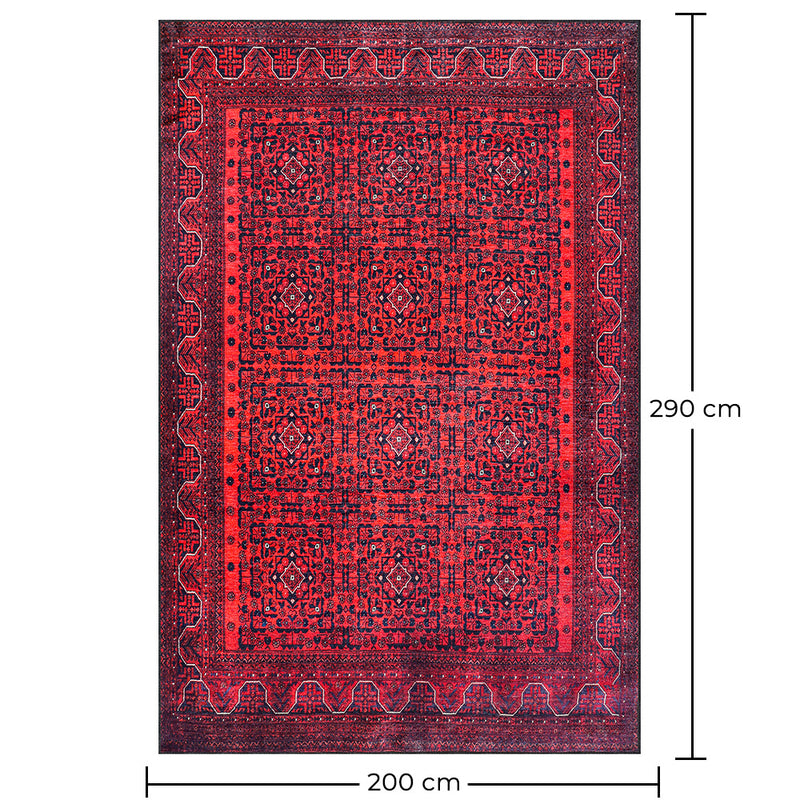 Vintage Oriental Carpet - (290x200 cm) - Cinnabar - gallery 1