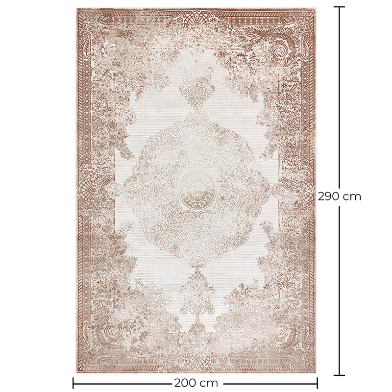 Vintage Oriental Carpet - (290x200 cm) - Cerulean - gallery 9