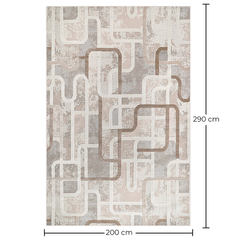 Rug Large Contemporary Modern Design - Beige (290x200 cm) - Ornate - gallery 9