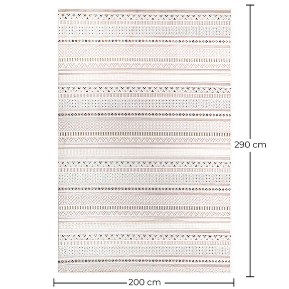Rug Large Contemporary Modern Design - Beige (290x200 cm) - Ferrum - gallery 1
