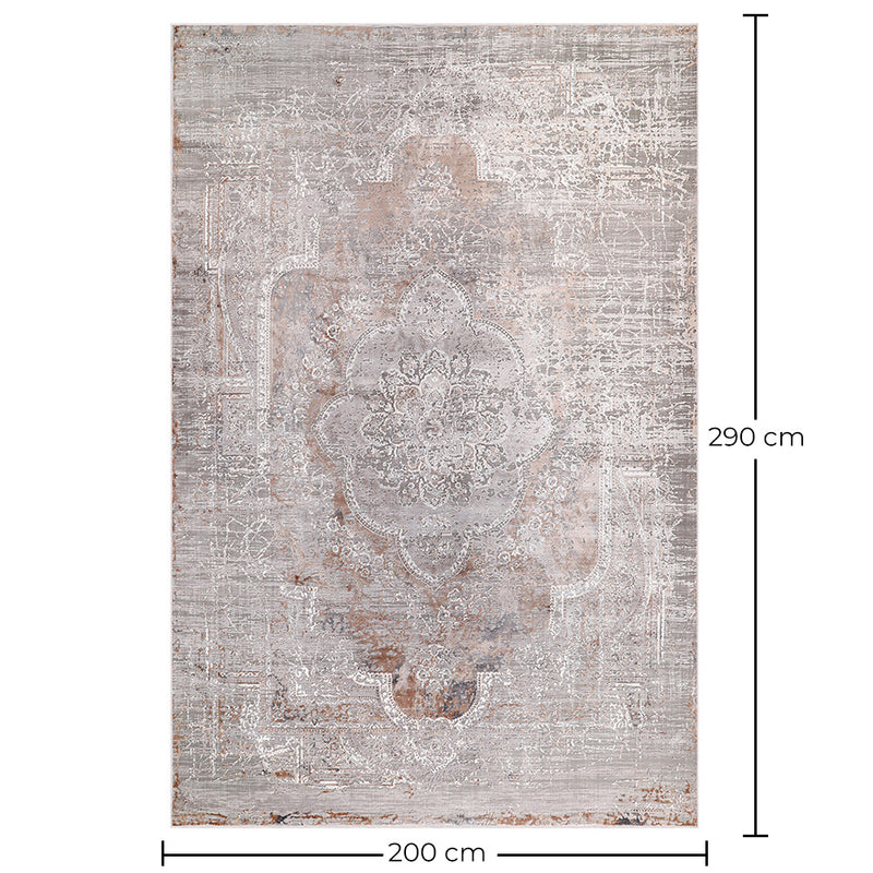 Vintage Oriental Carpet - (290x200 cm) - Tourmaline - gallery 1