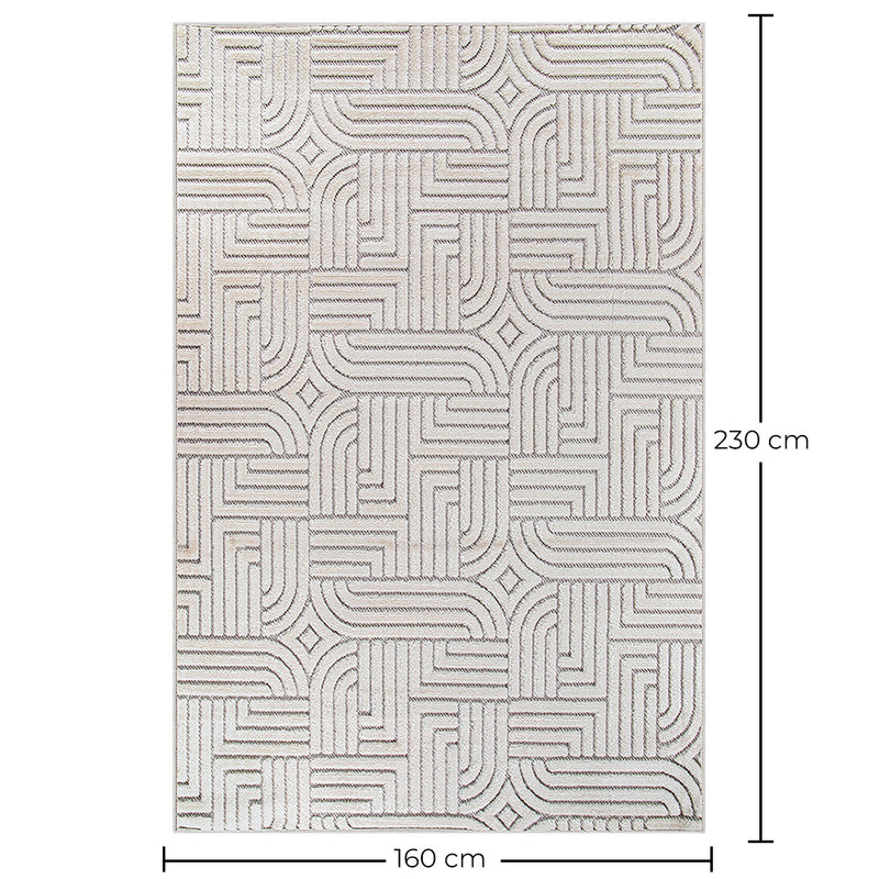 Rug Large Contemporary Modern Design - Beige (160x230 cm) - Rosella - gallery 1