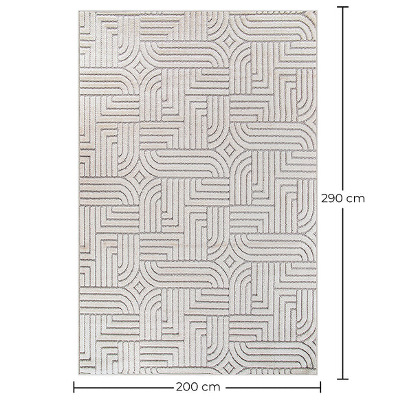 Rug Large Contemporary Modern Design - Beige (290x200 cm) - Rosella - gallery 9