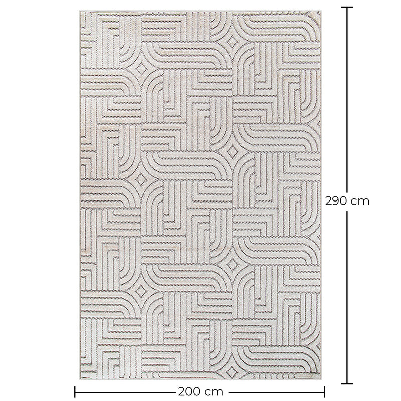 Rug Large Contemporary Modern Design - Beige (290x200 cm) - Rosella - gallery 9